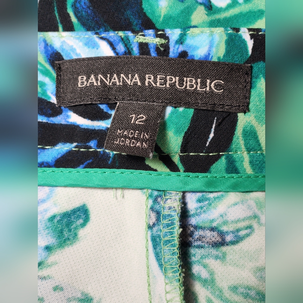 Banana Republic Hawaiian Floral Print Dress Shorts Size 12 - Picture 4 of 7